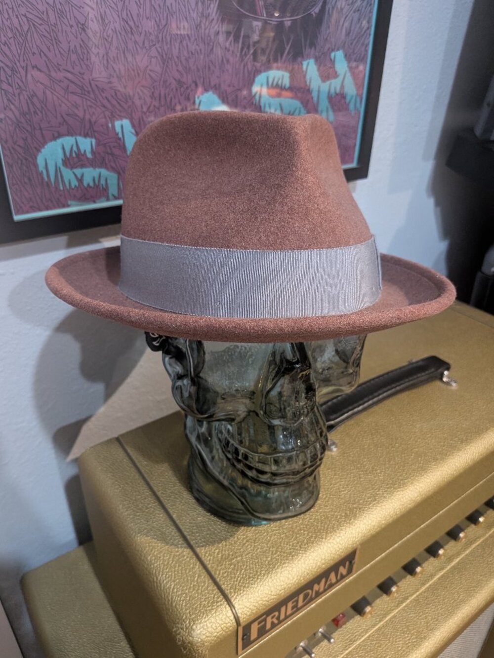 Goorin Bros Radley Fedora, Mauve / Grey, XL